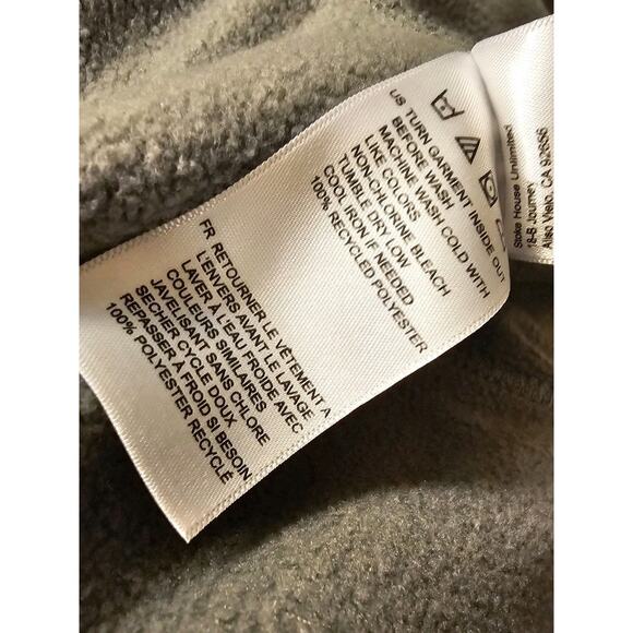 Vissla 1/4 Button Snap Pullover Hoodie Fleece Green Mens XL - Picture 11 of 11